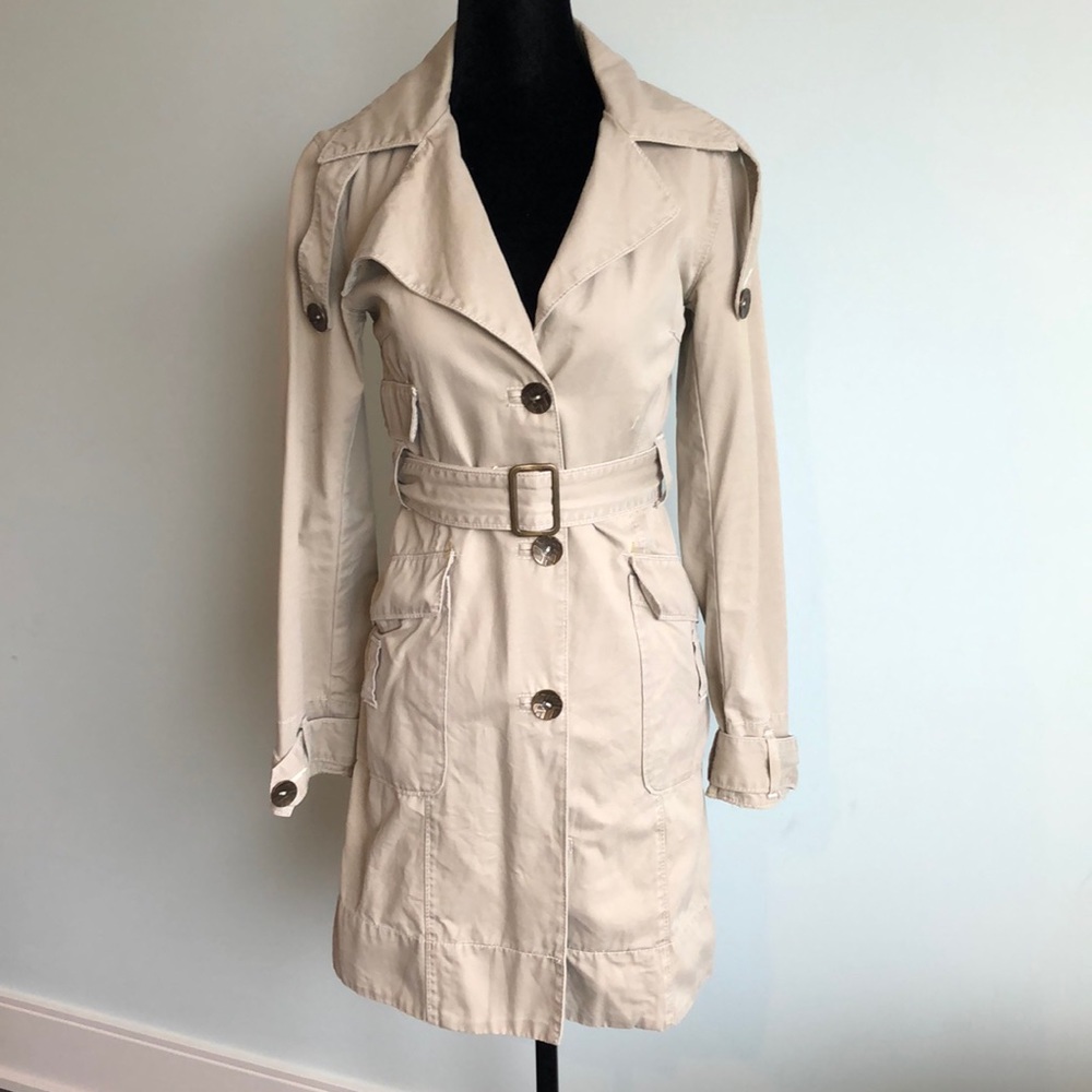 Miss sixty 100% cotton trench coat. Size Xs